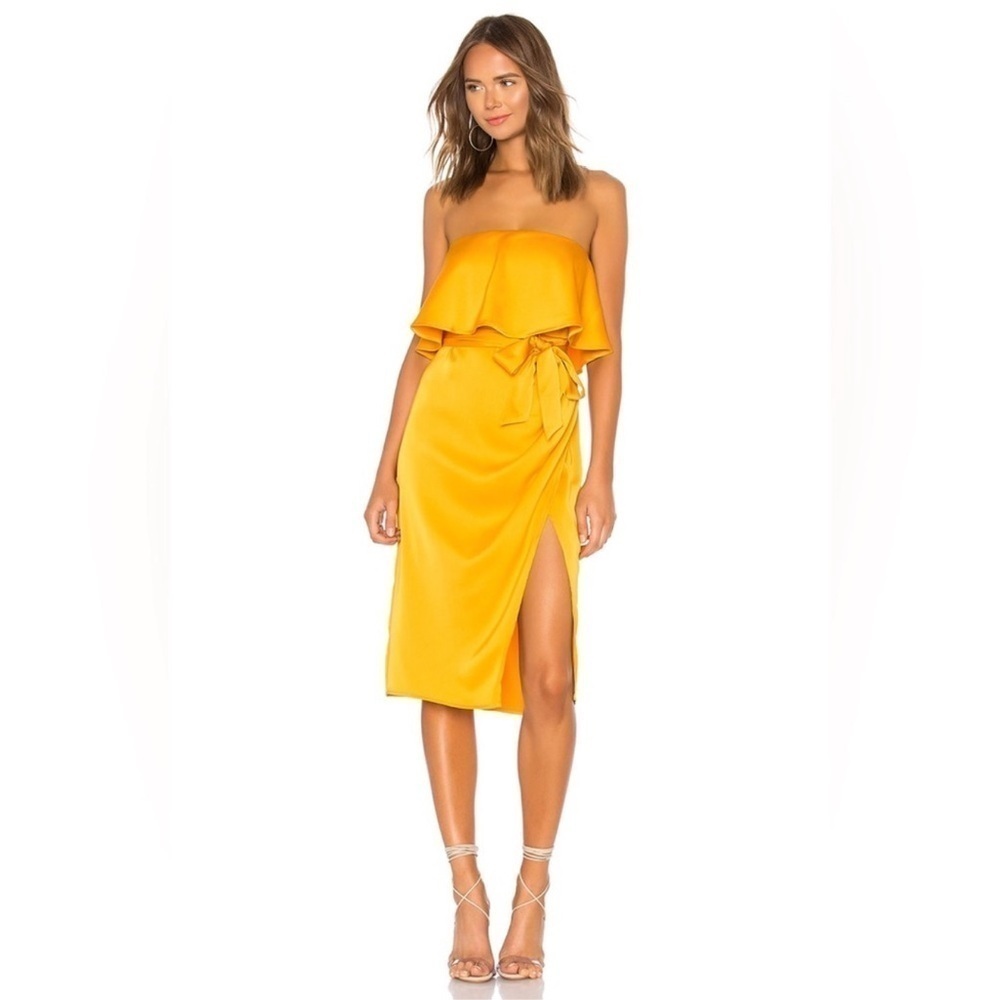 EUC - Loves + Friends - Violet Midi Dress - Marigold - Size XL
